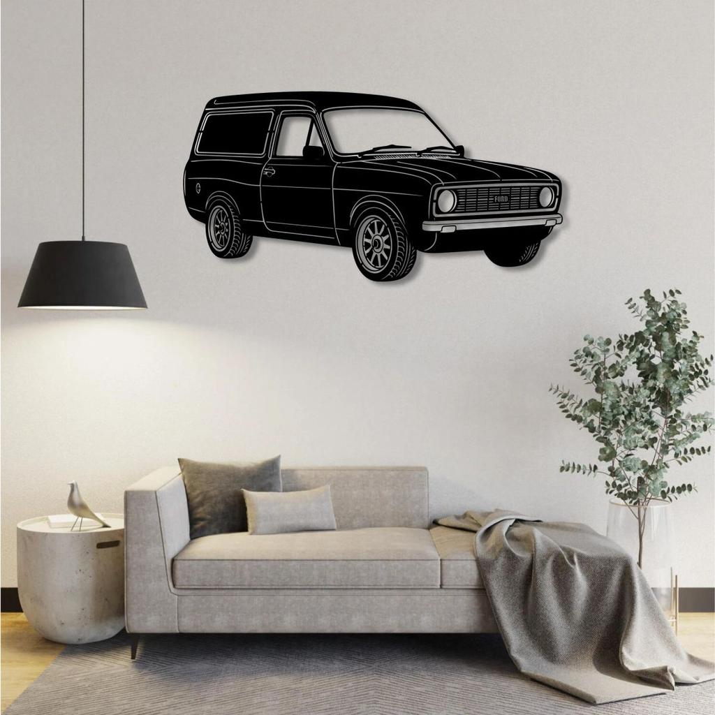 CLASSIC FORD PANEL VAN PERSPECTIVE METAL WALL ART — photo 2