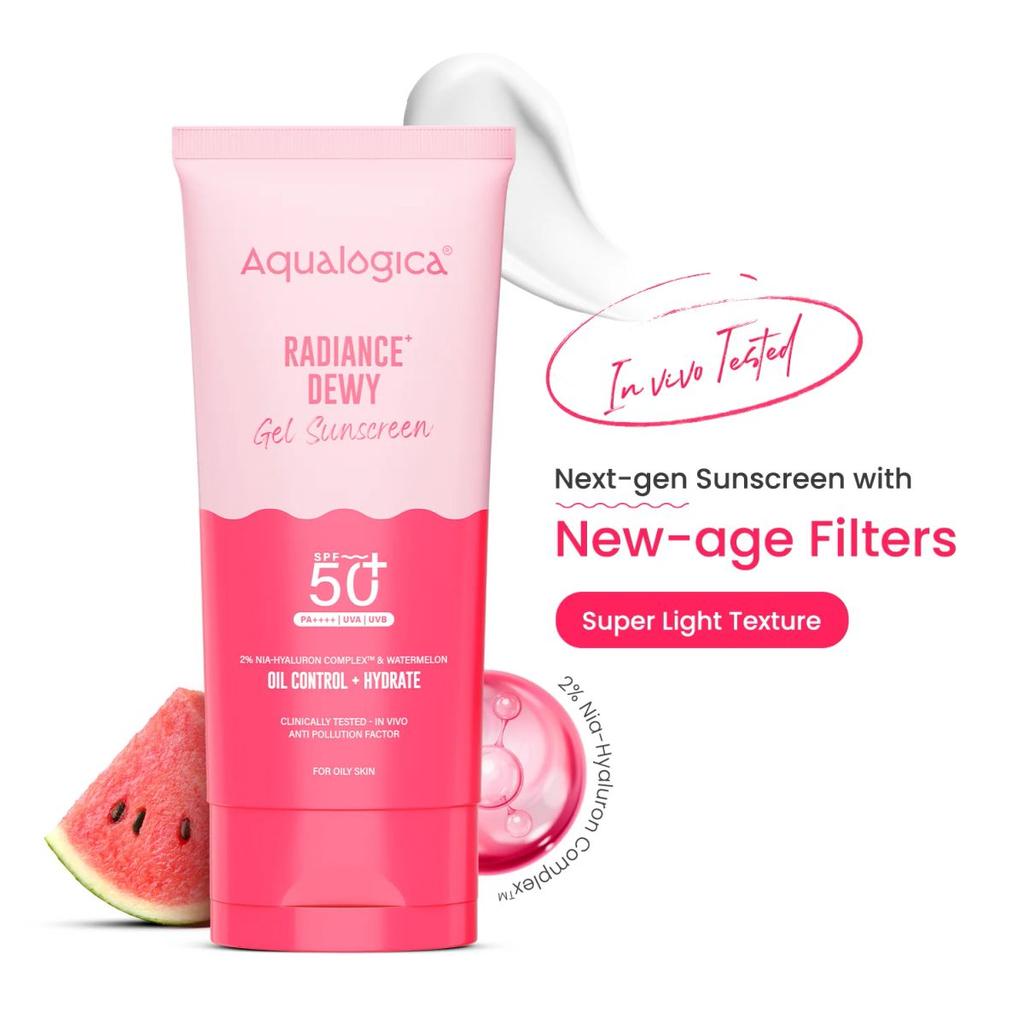 Radiance+ Dewy Sunscreen In-Vivo Tested with Watermelon & Niacinamide with SPF 50 & PA++++ - 80g