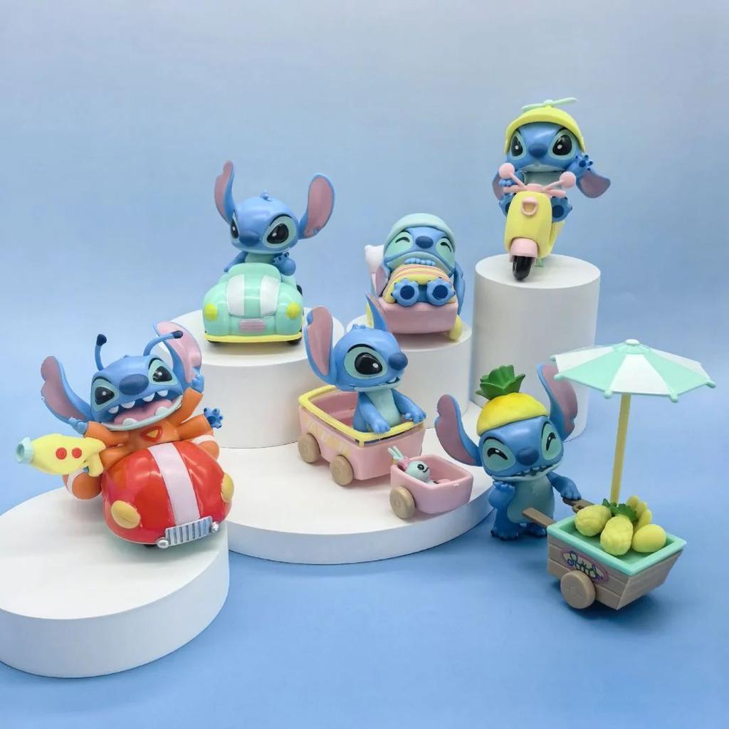 Stitch Riding Adventure PVC Figure – Cute Alien on Vehicle Series