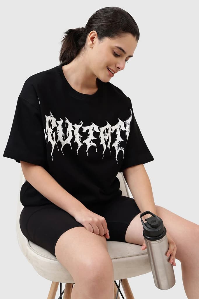 Levitate Oversized T-shirt Black — XS