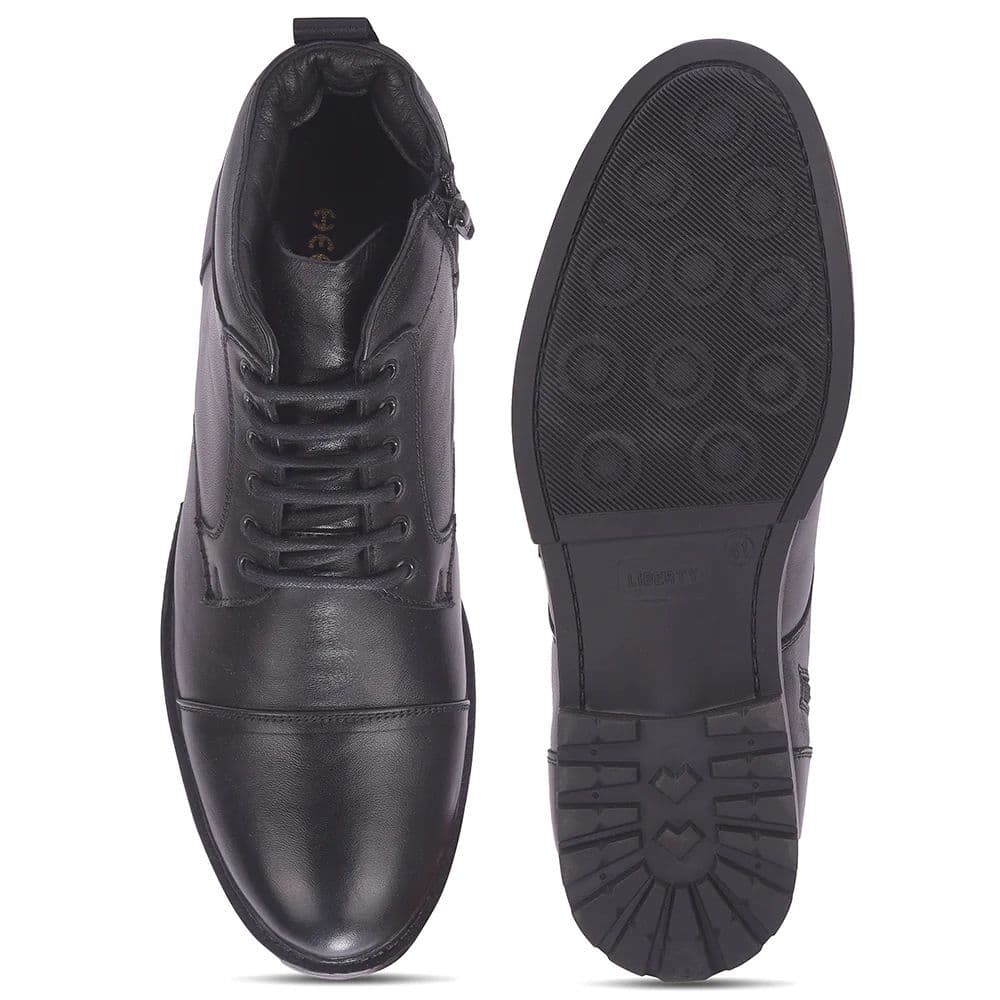 Healers HML-81E Black Casual Lacing Boot for Men by Liberty — photo 5