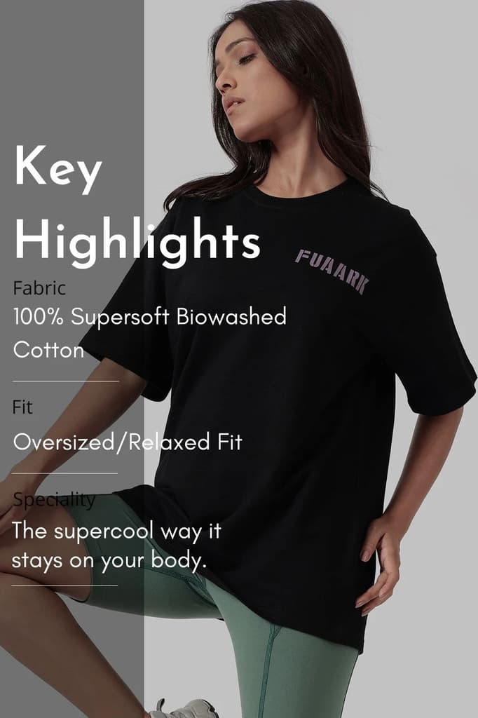 Rage Oversized T-shirts Black — photo 9