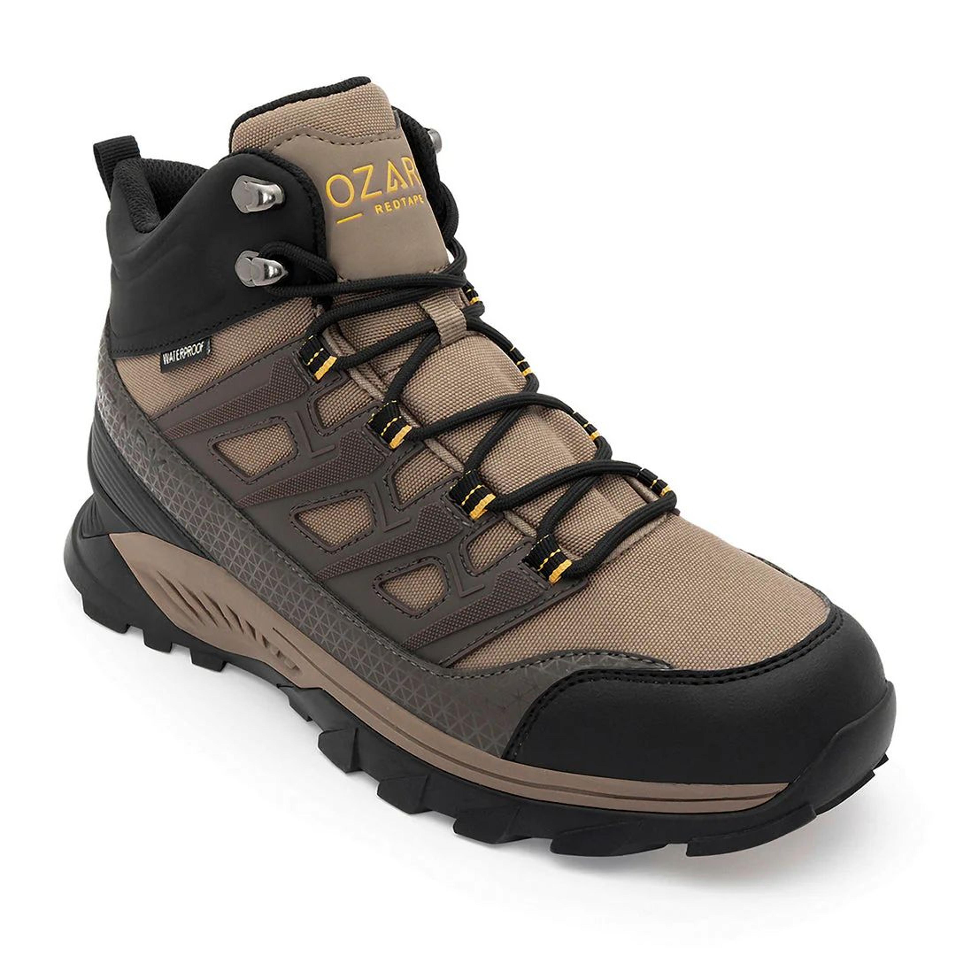 Brown Trekking Shoes for Men | High-Top Outdoor