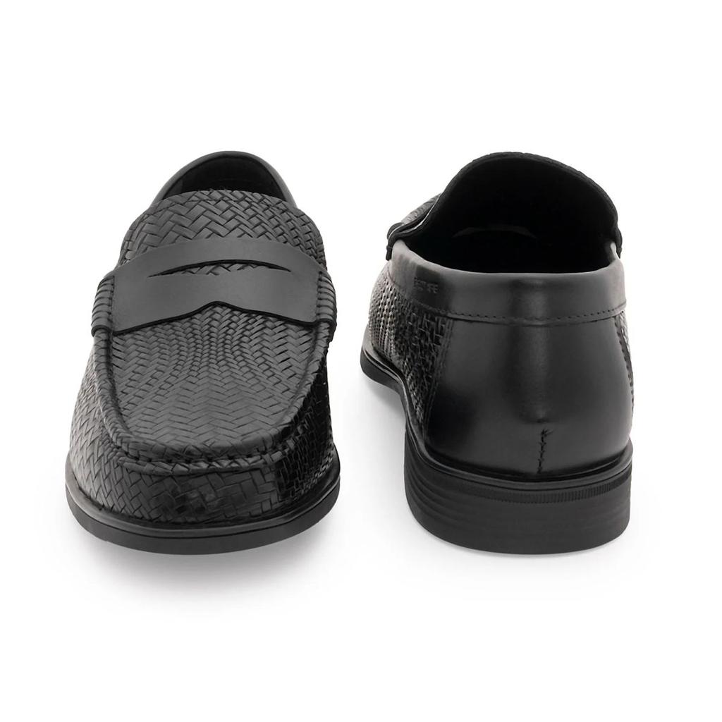 Moccasin Shoes for Men in Black | Formal Slip-On Shoes — photo 4