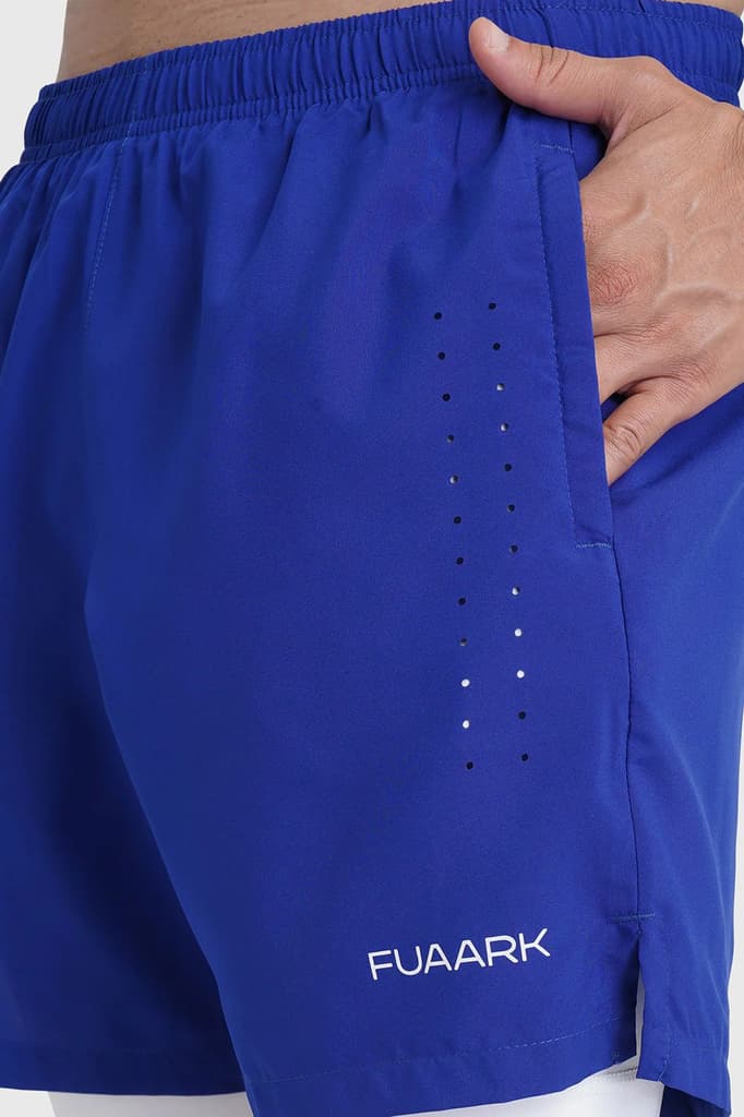 2 in 1 Laser Shorts Blue — photo 3