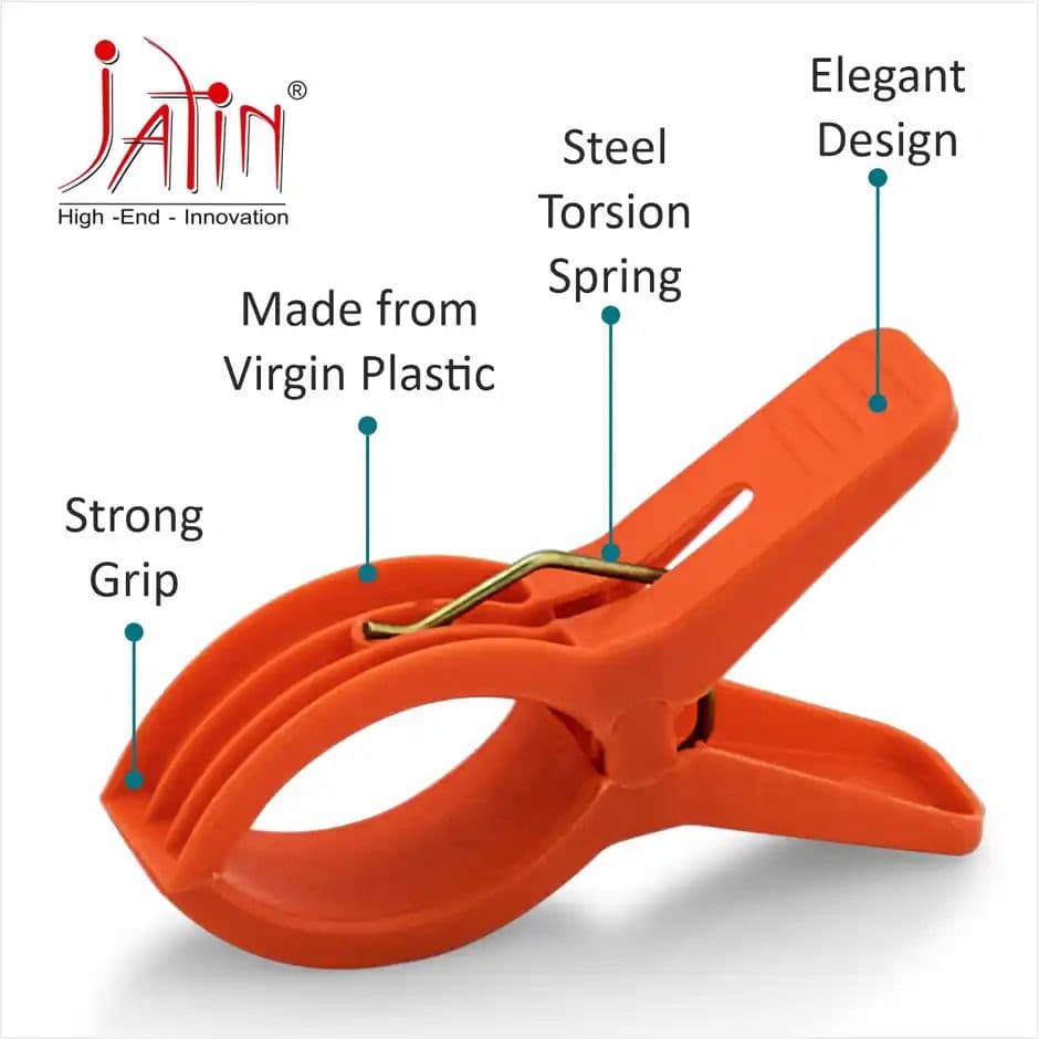 Jatin Creta Plastic Cloth Hanging Clips | Set Of 12 Pcs — photo 2