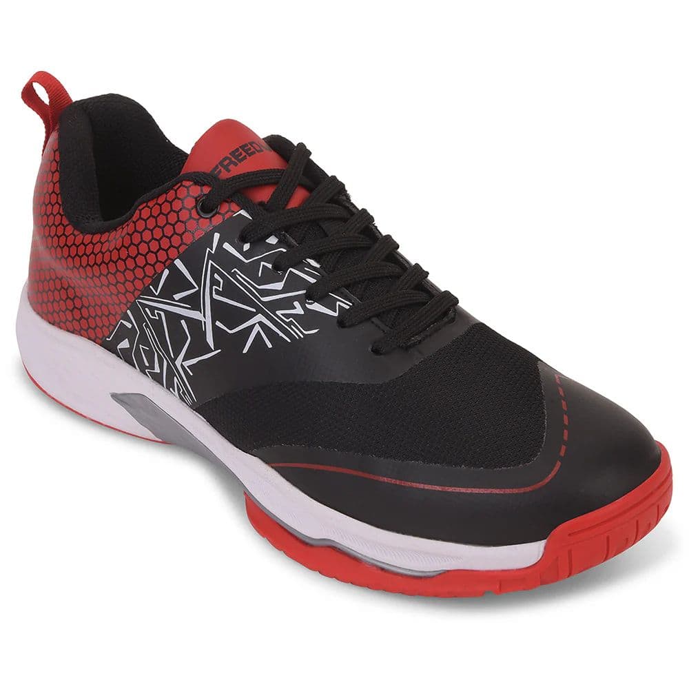 FREEDOM Black Sports Non-Marking Paddle/Pickleball & Badminton Shoes For Men UNESKO By Liberty — 6/40 / Black