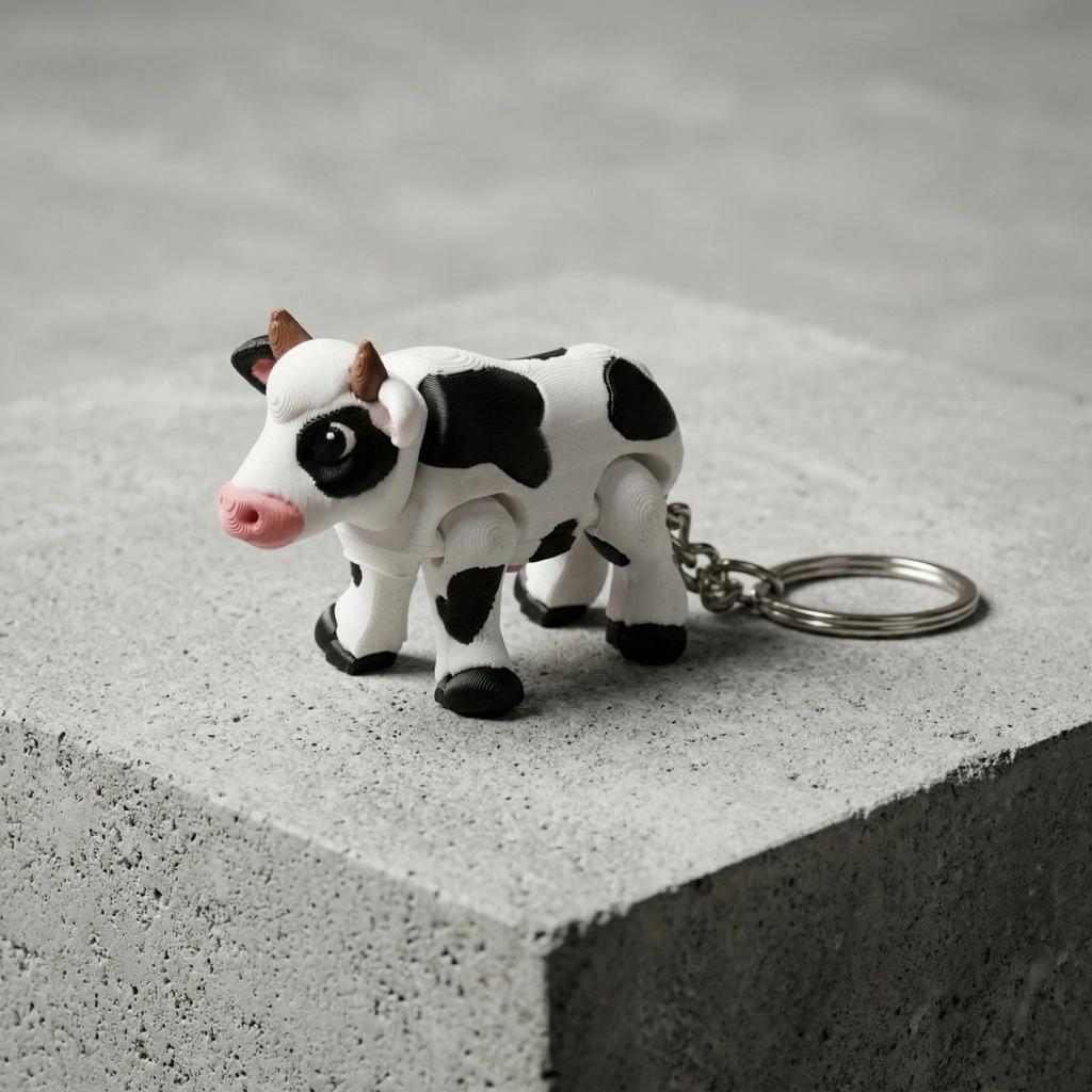 Cow Keychain