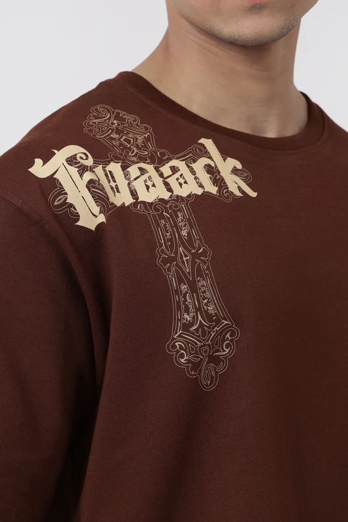 Eagle Oversized T-shirt Coffee — photo 4