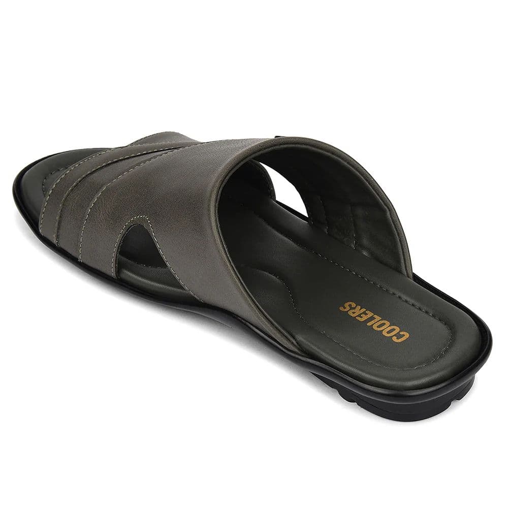 Coolers Grey Casual Flat Sandal For Men SENTOS-1 By Liberty — photo 5