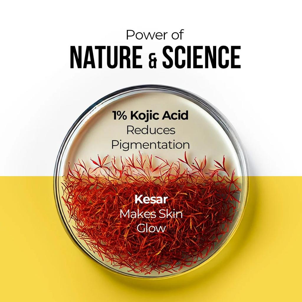 Kesar & Kojic Acid Sunscreen - 125g In-Vivo Tested SPF 50+ PA ++++
