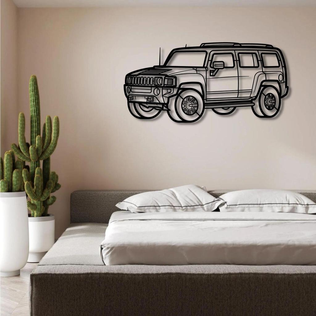 2010 HUMMER H3 PERSPECTIVE METAL WALL ART — photo 3
