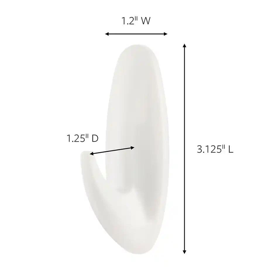 Command Adhesive Damage free Hooks for wall | 2 hooks | 4 strips | Holds Upto 1.3 kg — photo 2