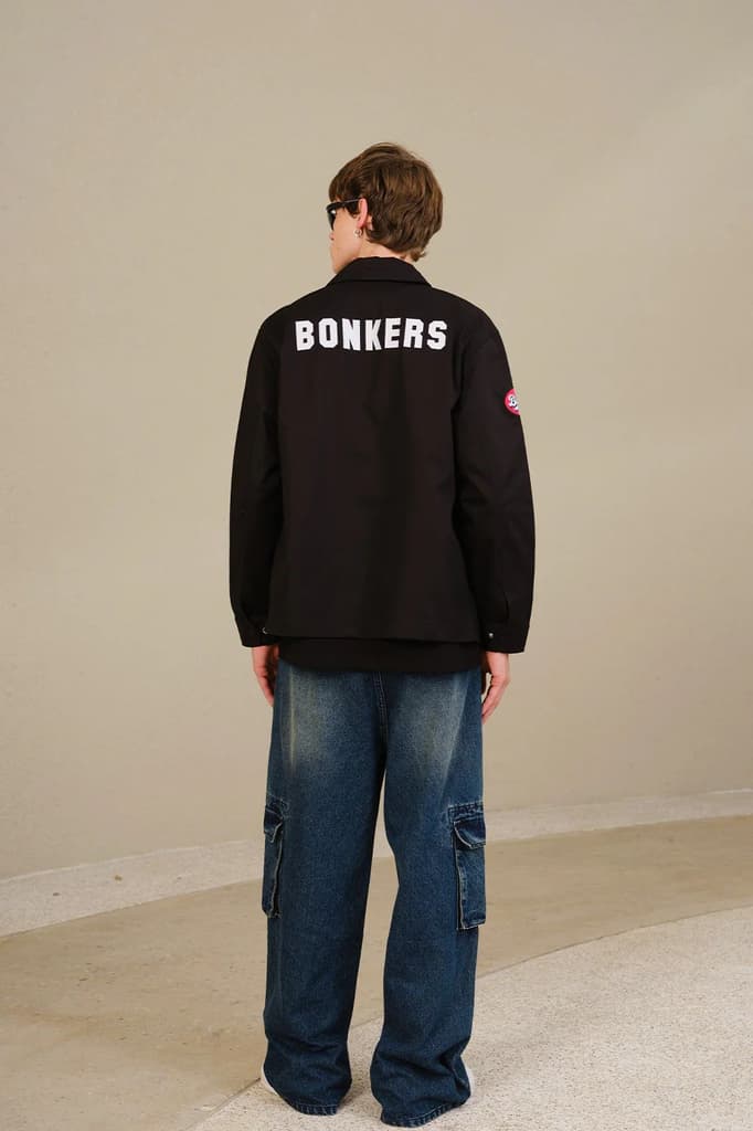 Black Varsity Shacket — photo 3