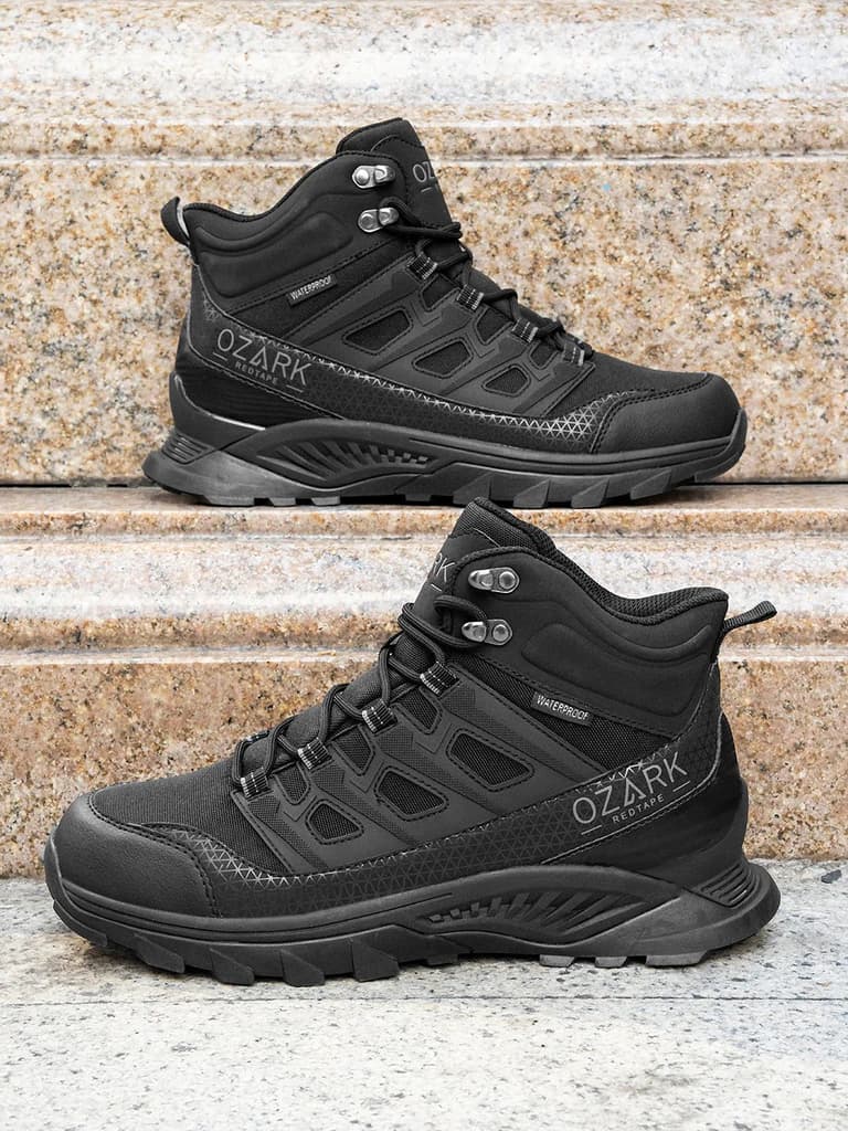 Black Trekking Shoes for Men | High-Top Outdoor — photo 6