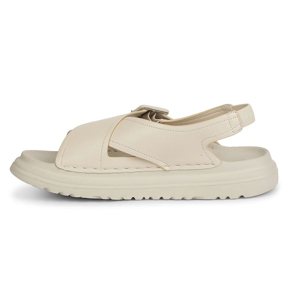Healers Cream Casual Flat Sandal for Women ZQ-DMSN-06 by Liberty — photo 3
