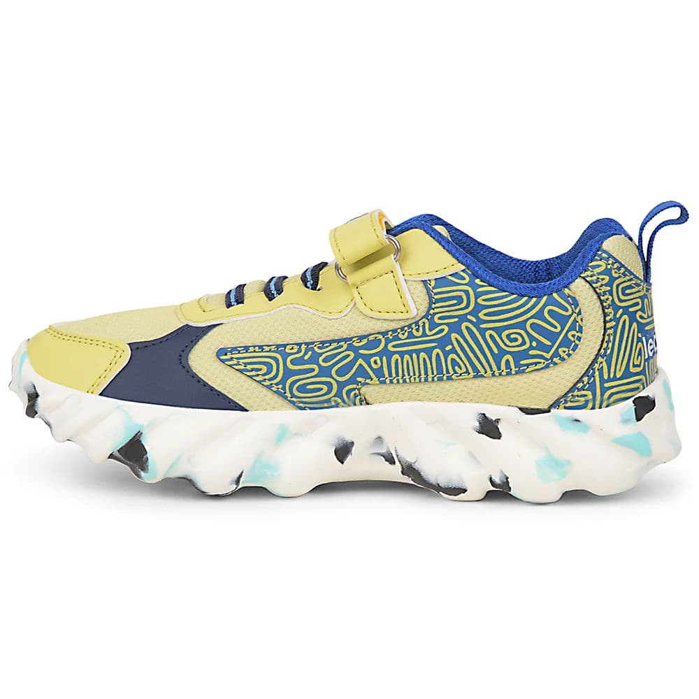 Leap7x Lemon Sports Non Lacing Walking Shoes For Kids DENIAL-2 By Liberty — photo 3