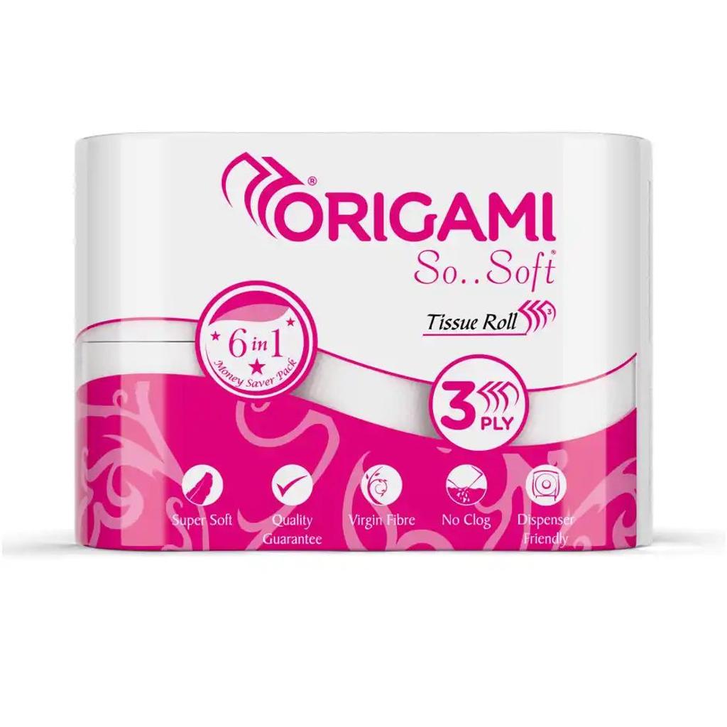 Origami 3Ply Soft 6 in1 Toilet Tissue Roll | 160 Pulls Each