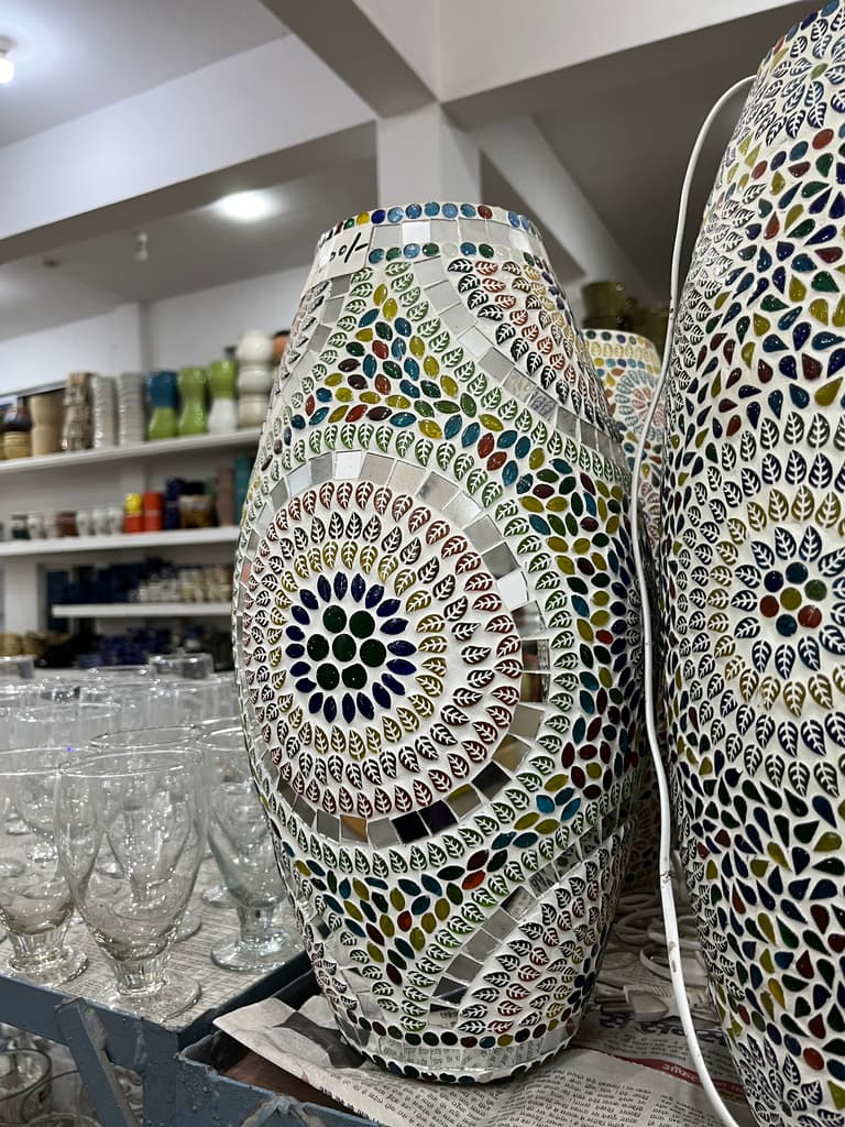 Colorful Vase | Decorative | Ceramic | Multi-colored