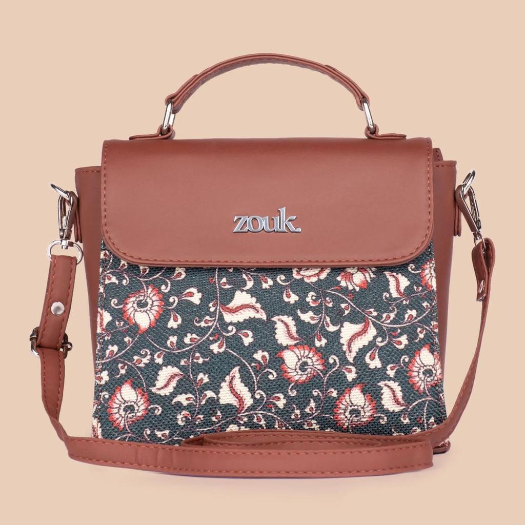 Chittoor Blue Kalamkari Statement Sling Bag