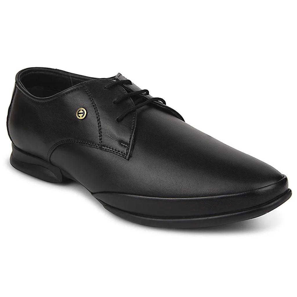Healers Black Formal Lacing Derby Shoes For Men J757-02 By Liberty