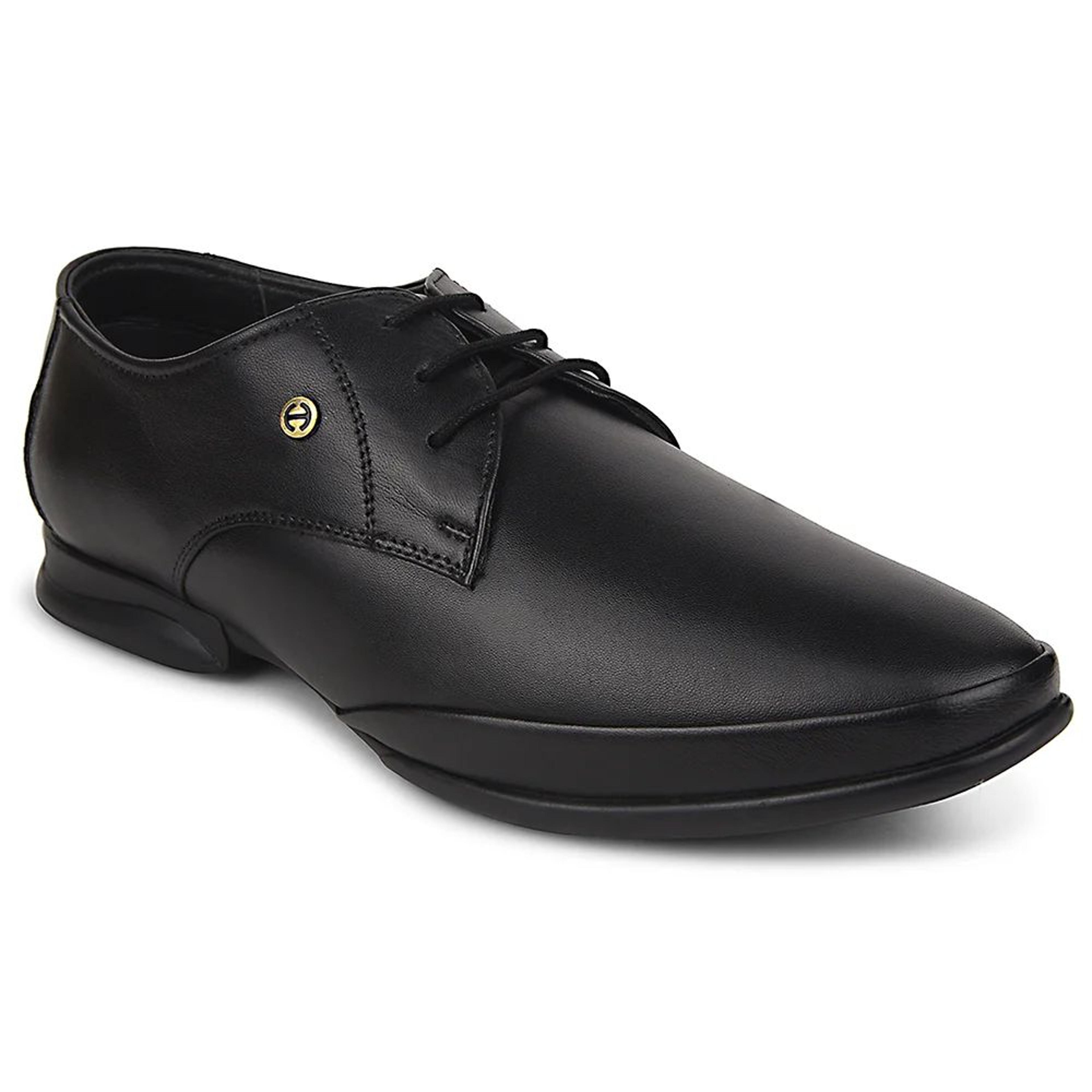 Healers Black Formal Lacing Derby Shoes For Men J757-02 By Liberty
