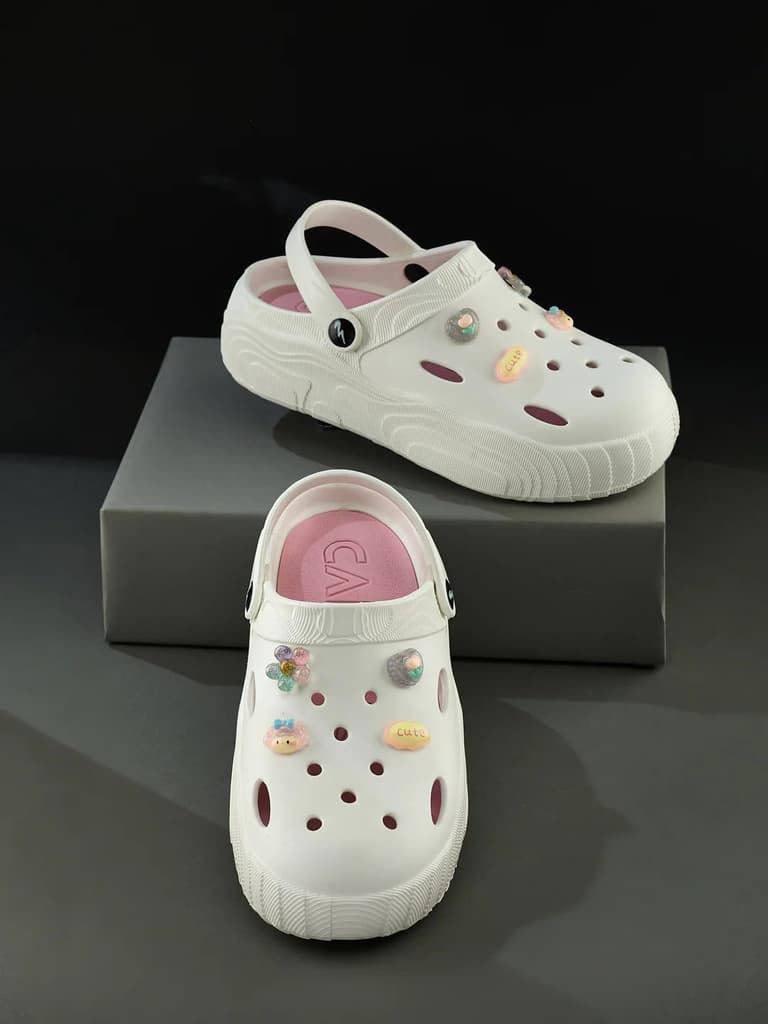 GCW-7003 White Women's Clogs — photo 7