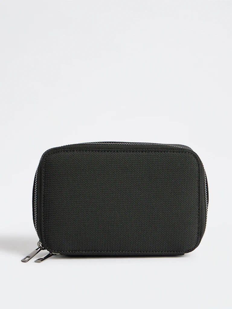 Westside Black Textured Sling Bag