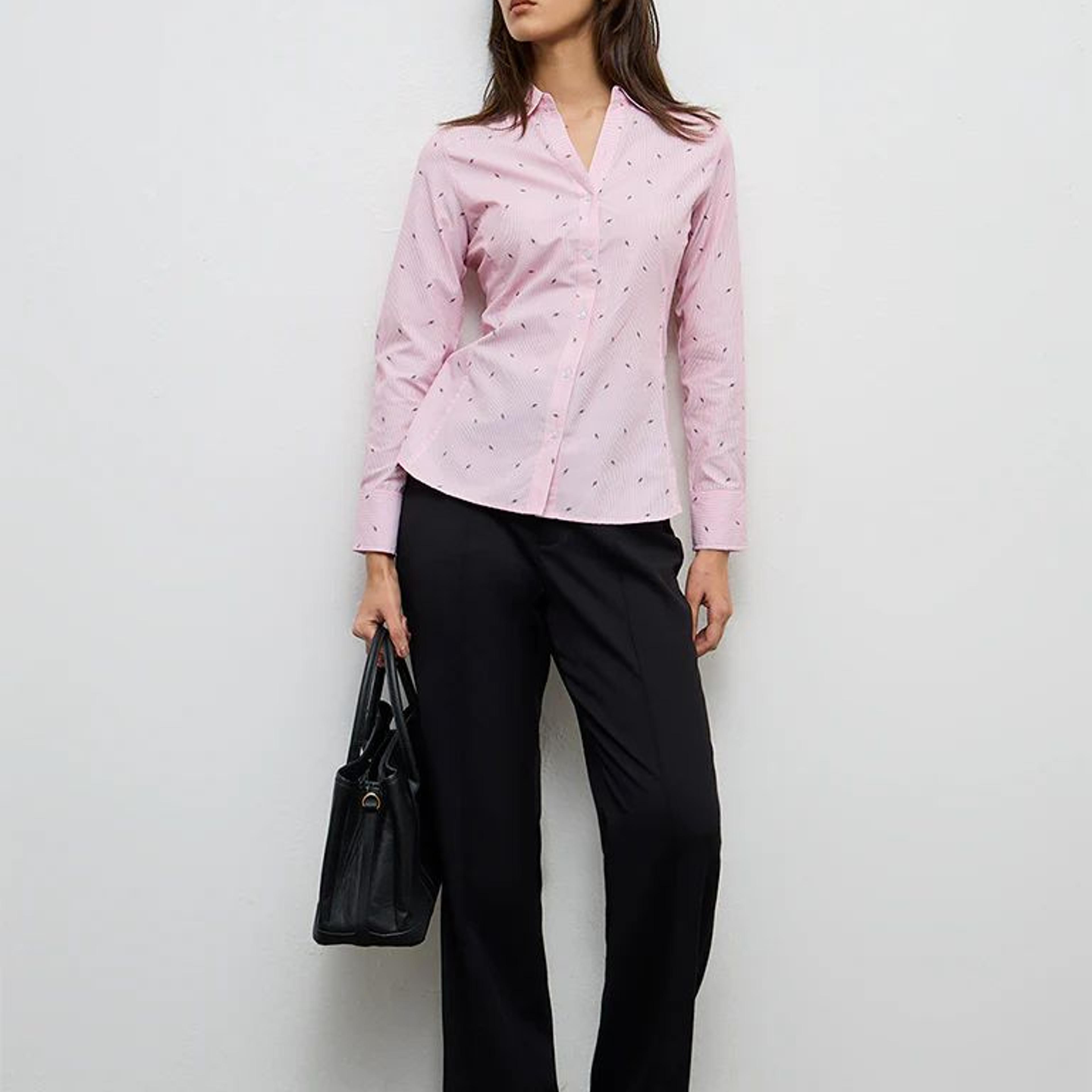 Wardrobe Pink Striped Shirt