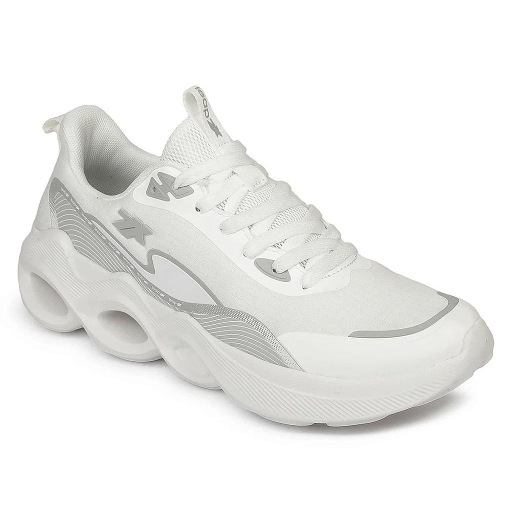 LEAP7X ZQ-DWM-01 Airflow Outsoles White Sports Walking Shoes for Men By Liberty