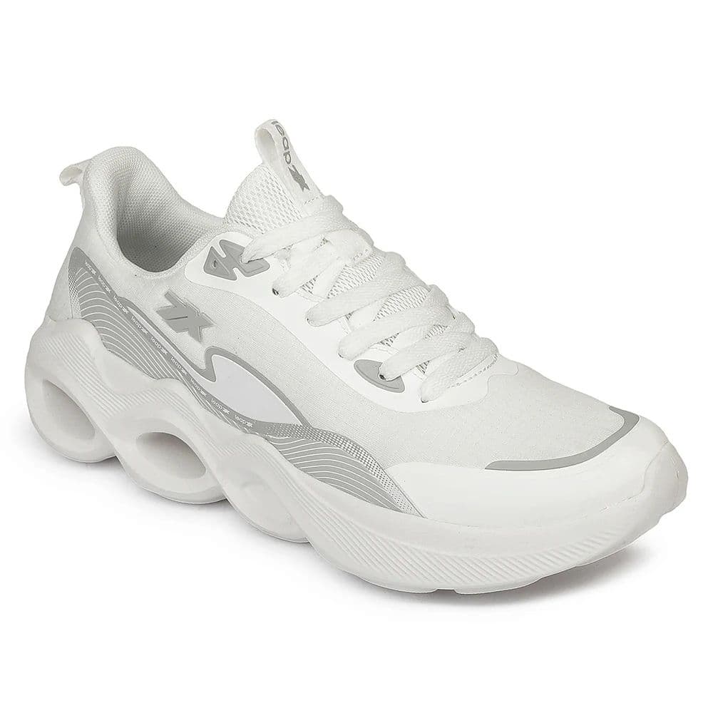 LEAP7X ZQ-DWM-01 Airflow Outsoles White Sports Walking Shoes for Men By Liberty