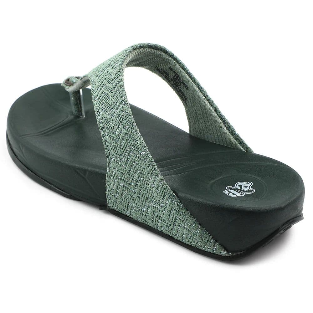 A-HA Green Casual Slipper For Women DIVA-60E By Liberty — photo 3