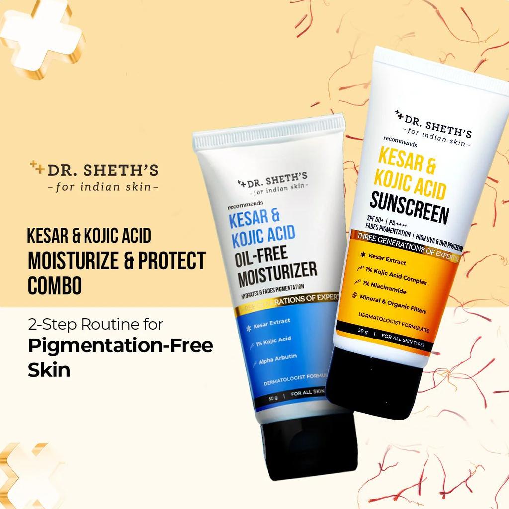 Kesar & Kojic Acid Moisturize & Protect Combo
