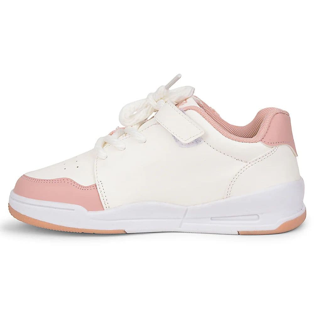 Leap7x Peach Casual Lacing Sneakers For Kids ENVY-2 By Liberty — photo 3