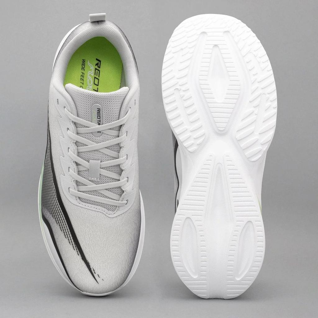 Sports Shoes for Men in Grey and Green | Low-Cut Athleisure Shoes. — photo 5