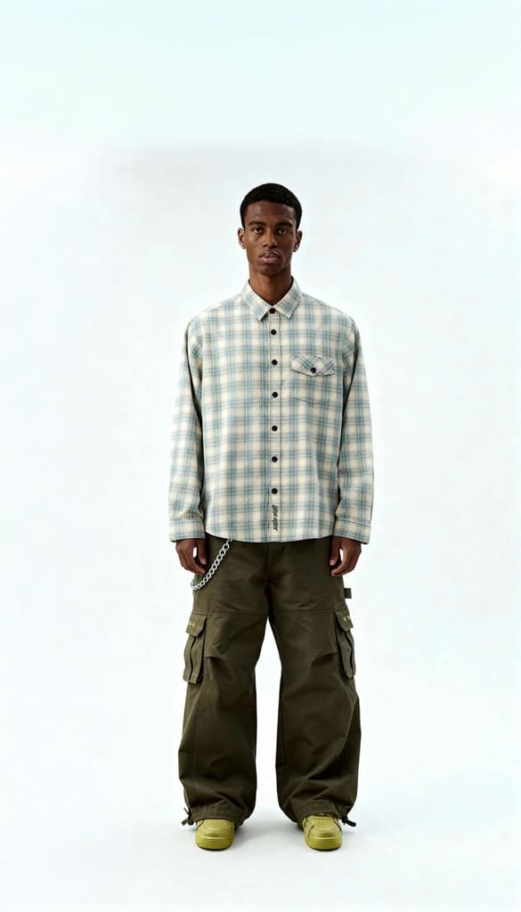 Check Corduroy Shirt 012 // regular fit — photo 2