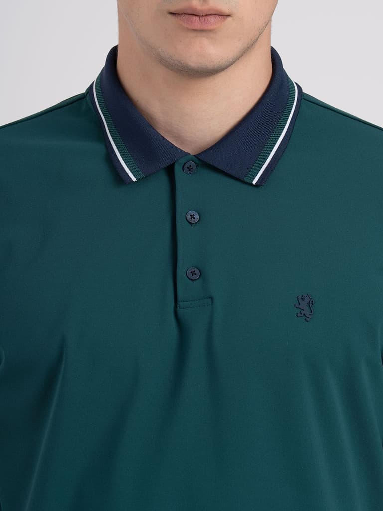 Jacquard Collar Polo T-shirt for Men | Premium Comfort | Sharp Look — photo 4