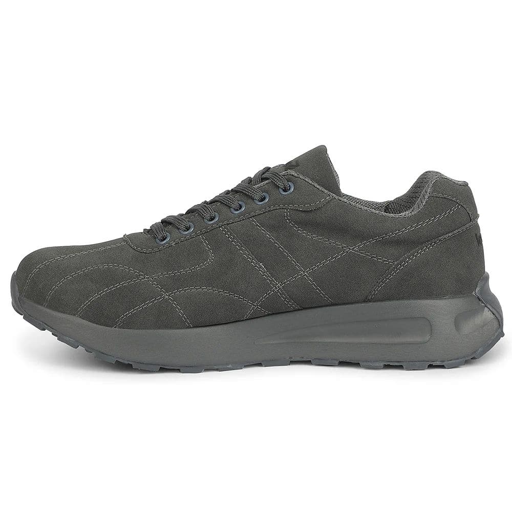 LEAP7X Grey Sports Lacing Running Shoes for Men GOLA-25D by Liberty — photo 3