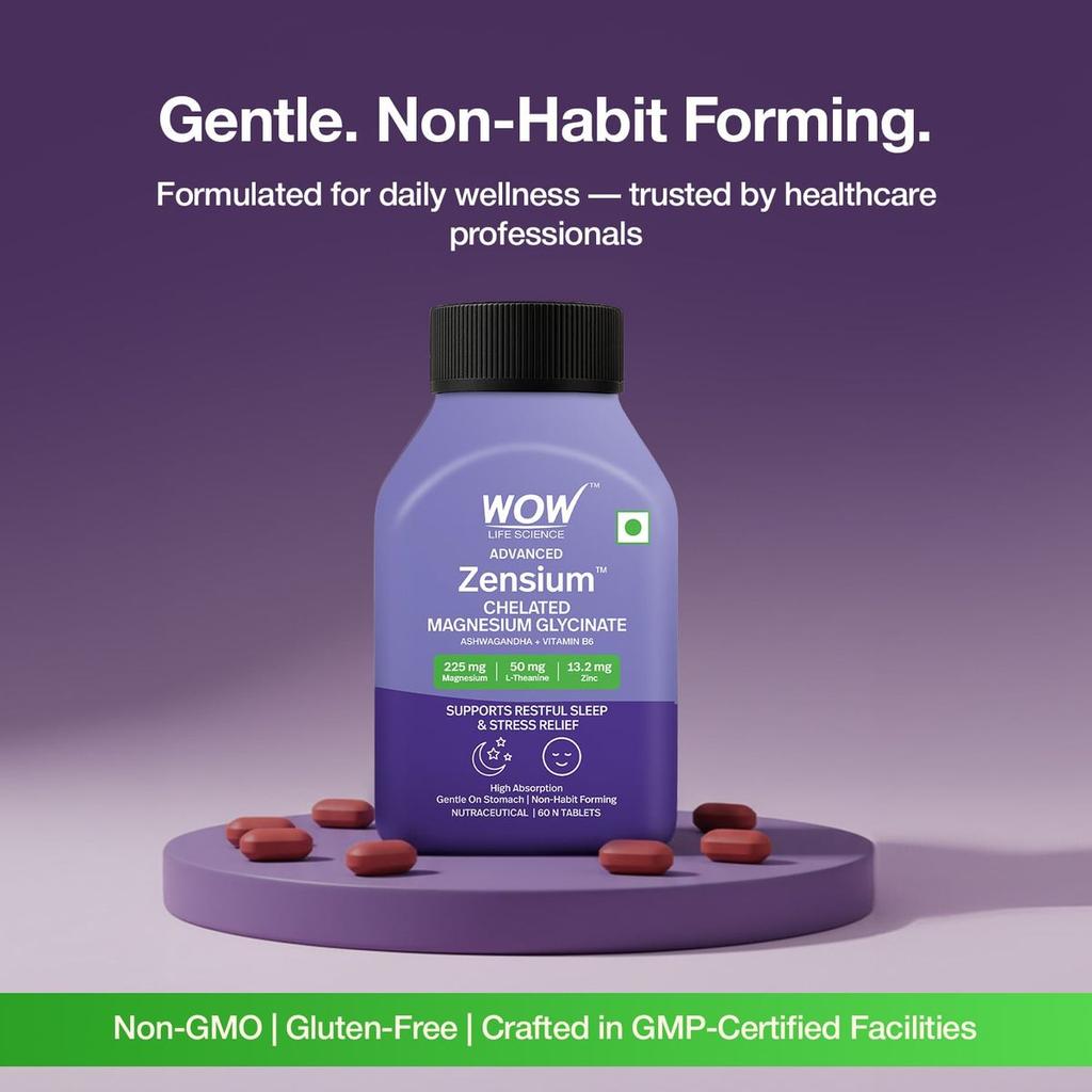 Zensium Chelated Magnesium Glycinate Enhanced Calmness & Daily Balance