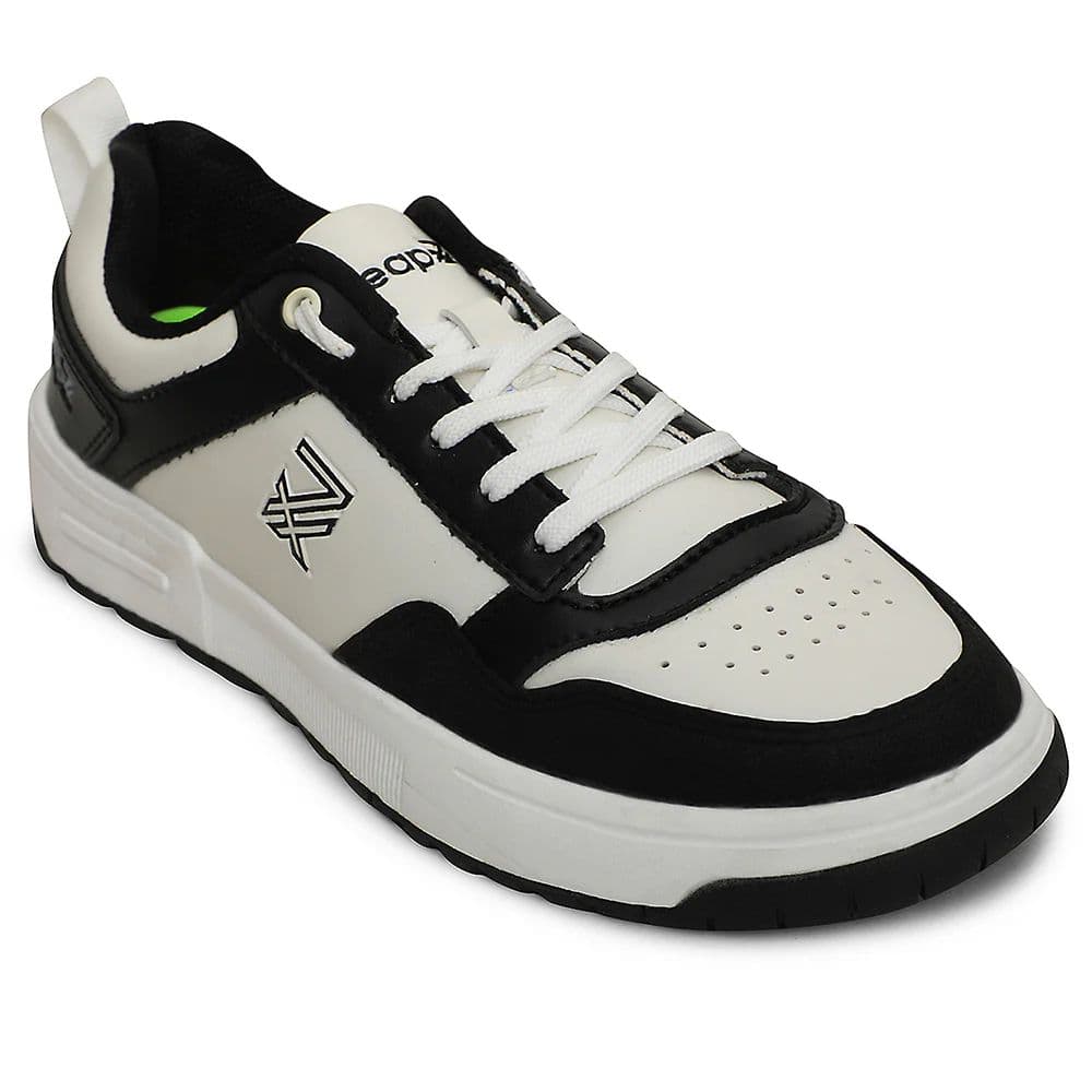 Leap7x Black Casual Lacing Sneakers For Men AMAZER-10E By Liberty