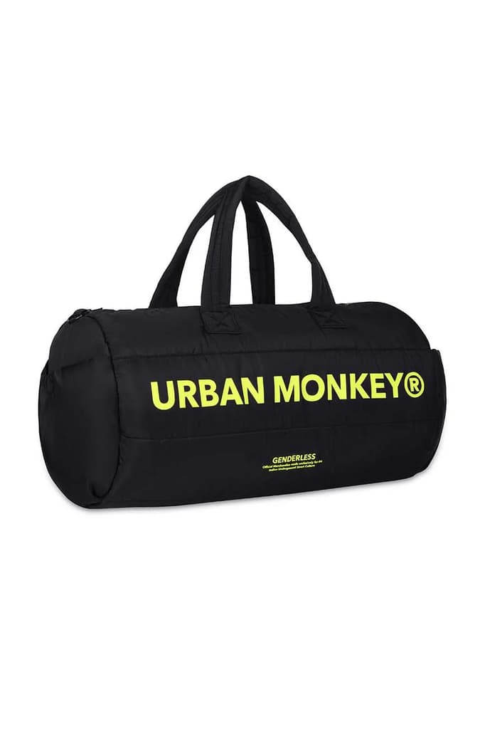 Puffer Duffle Bag // Neon On Black