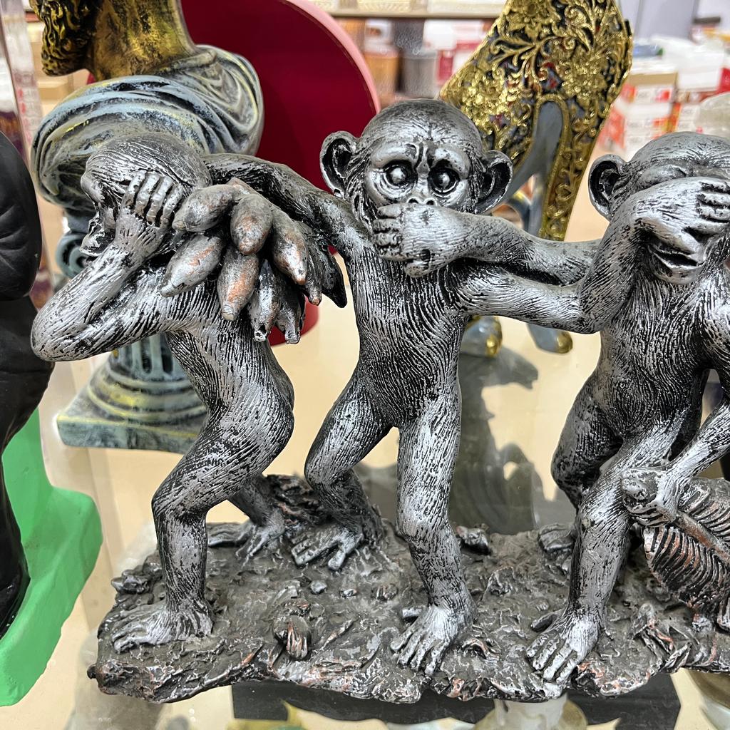 Monkey Statue | Sculpture | Bronze | Brown