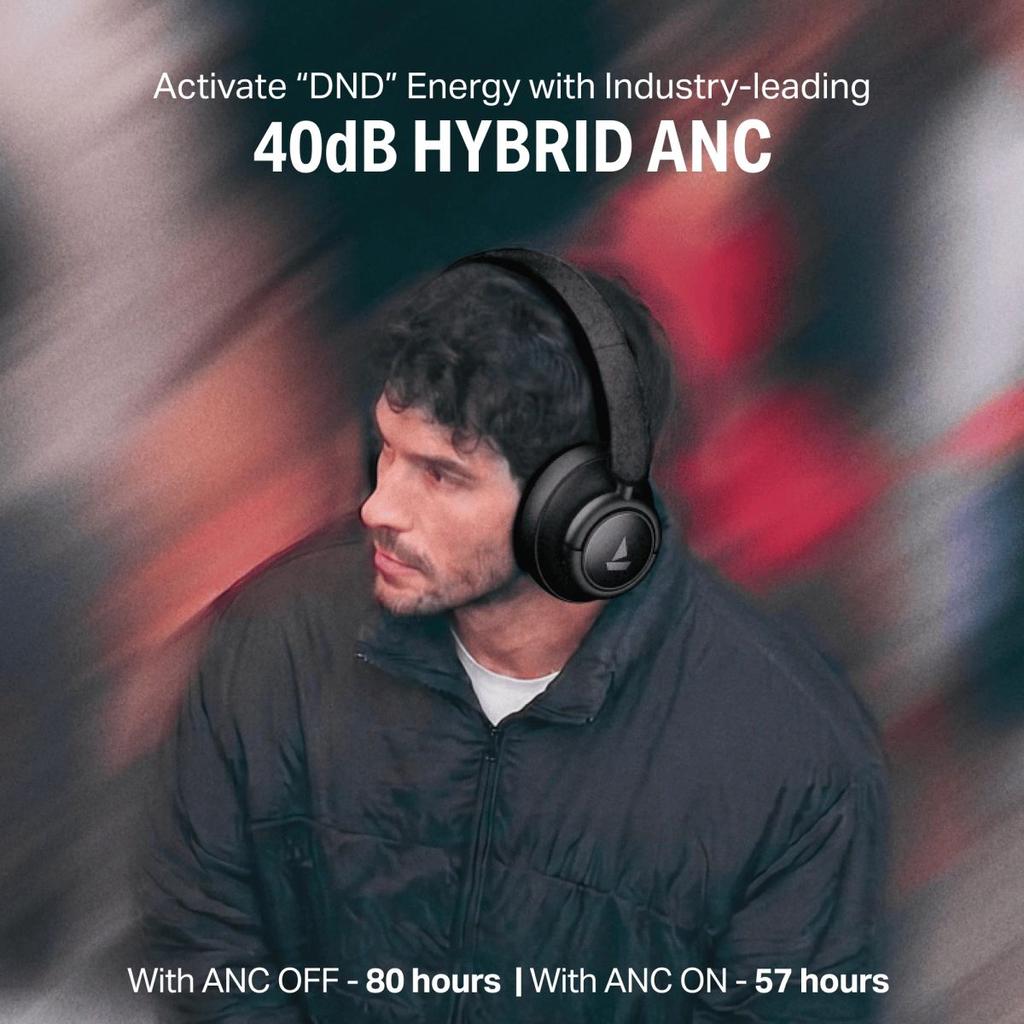 boAt Rockerz Plus 450 ANC | Wireless Headphones with 40dB ANC, 80H Playback & Spatial Audio — photo 6