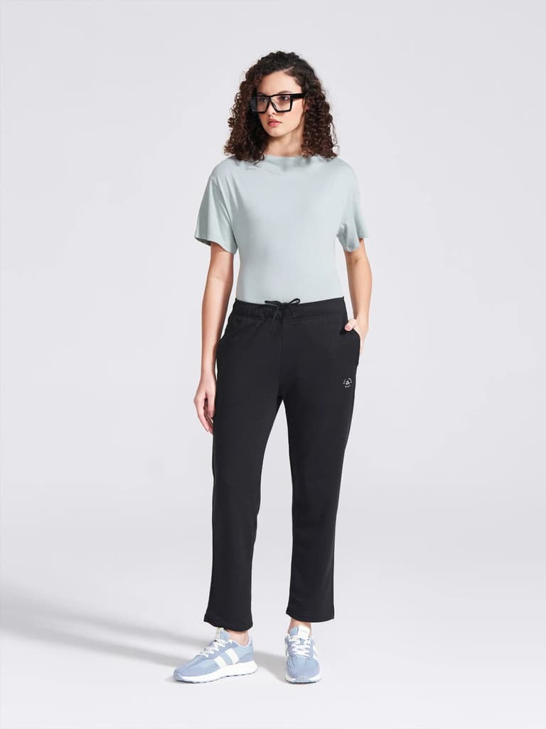 Women's Black Regular Fit Track Pants — photo 4