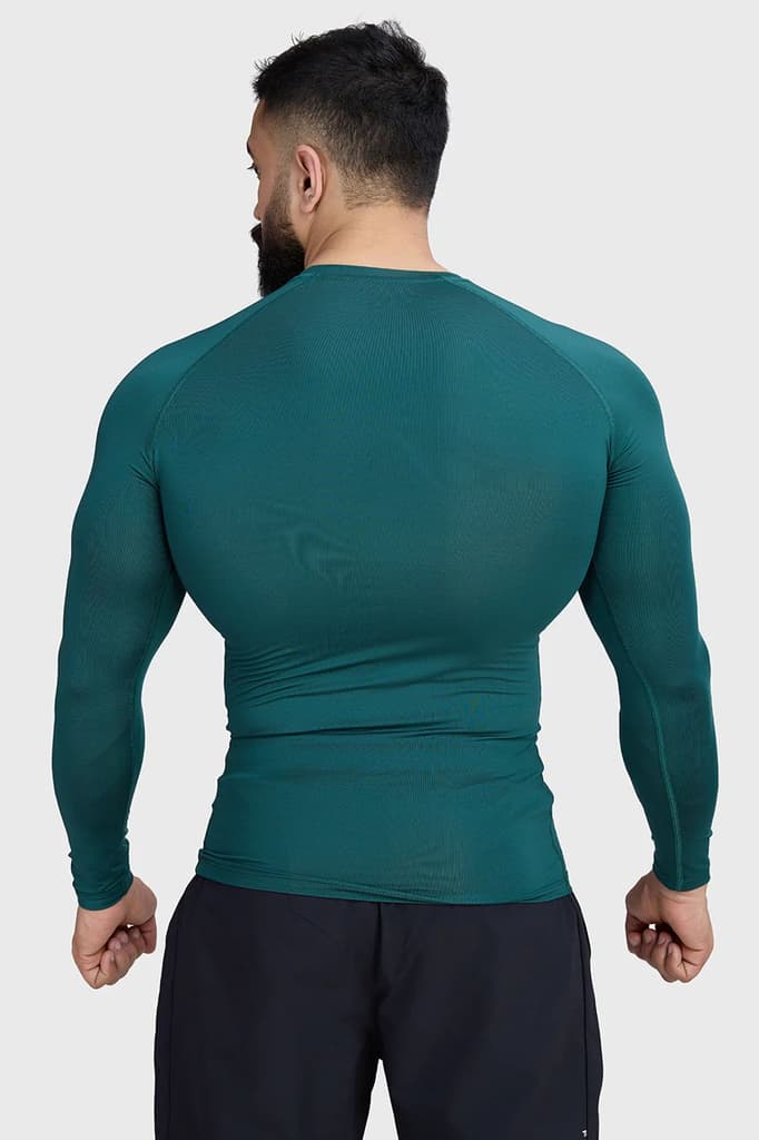 Compression Fullsleeves T-shirt Emerald Green — photo 6