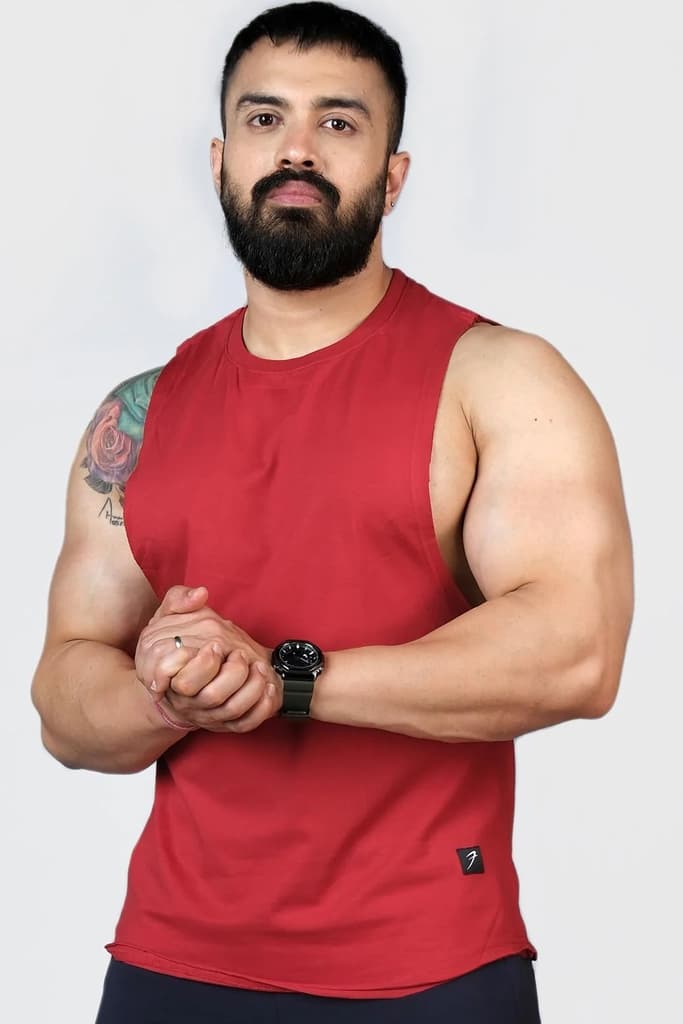 Legacy DeepArm Tank Maroon — S