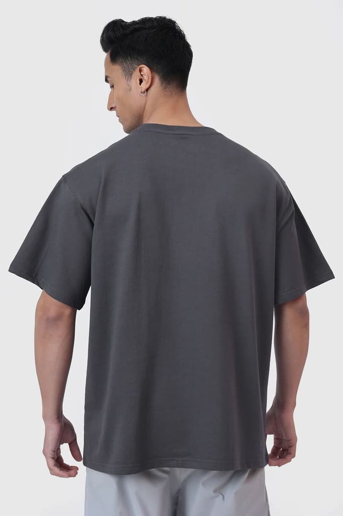 Brookline Oversized T-shirt Dark Grey — photo 6