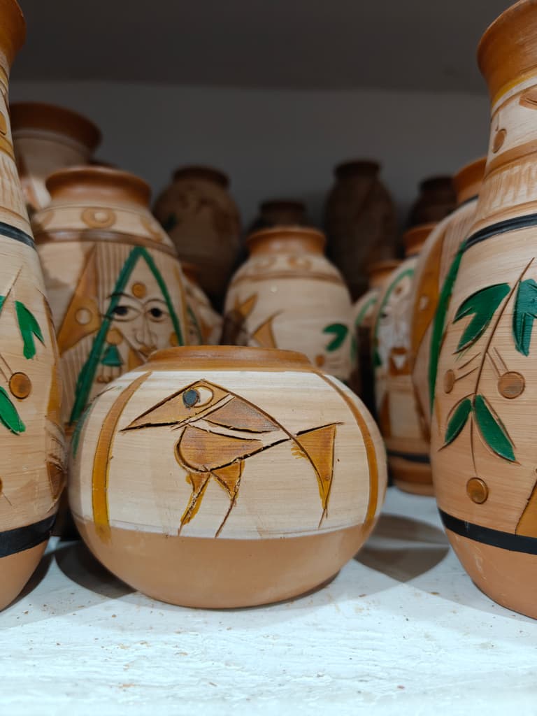 Wooden Bird Figurine | Decorative | Handcrafted | Brown