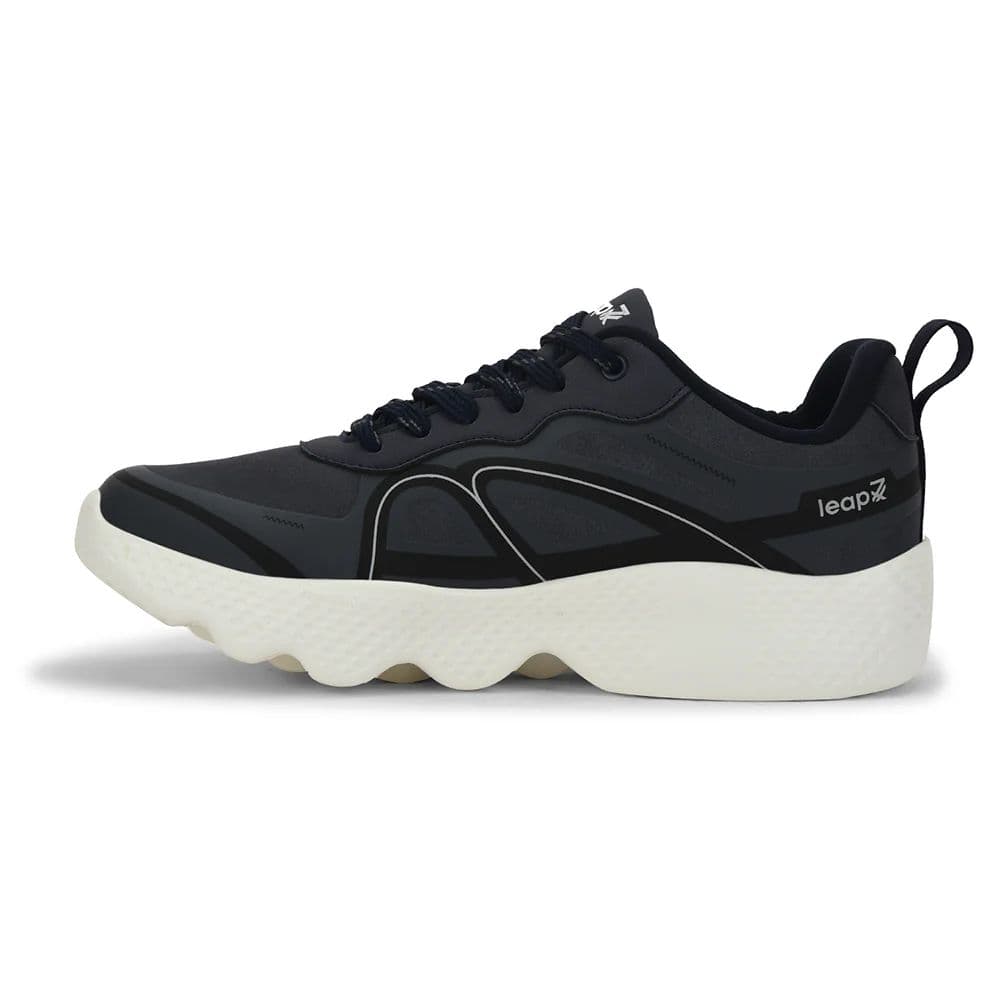 Leap7x Navy Blue Sports Lacing Running Shoes For Men WATSON-1E By Liberty — photo 3