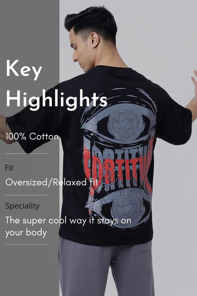 Fortitude Oversized T-shirt Black — photo 6
